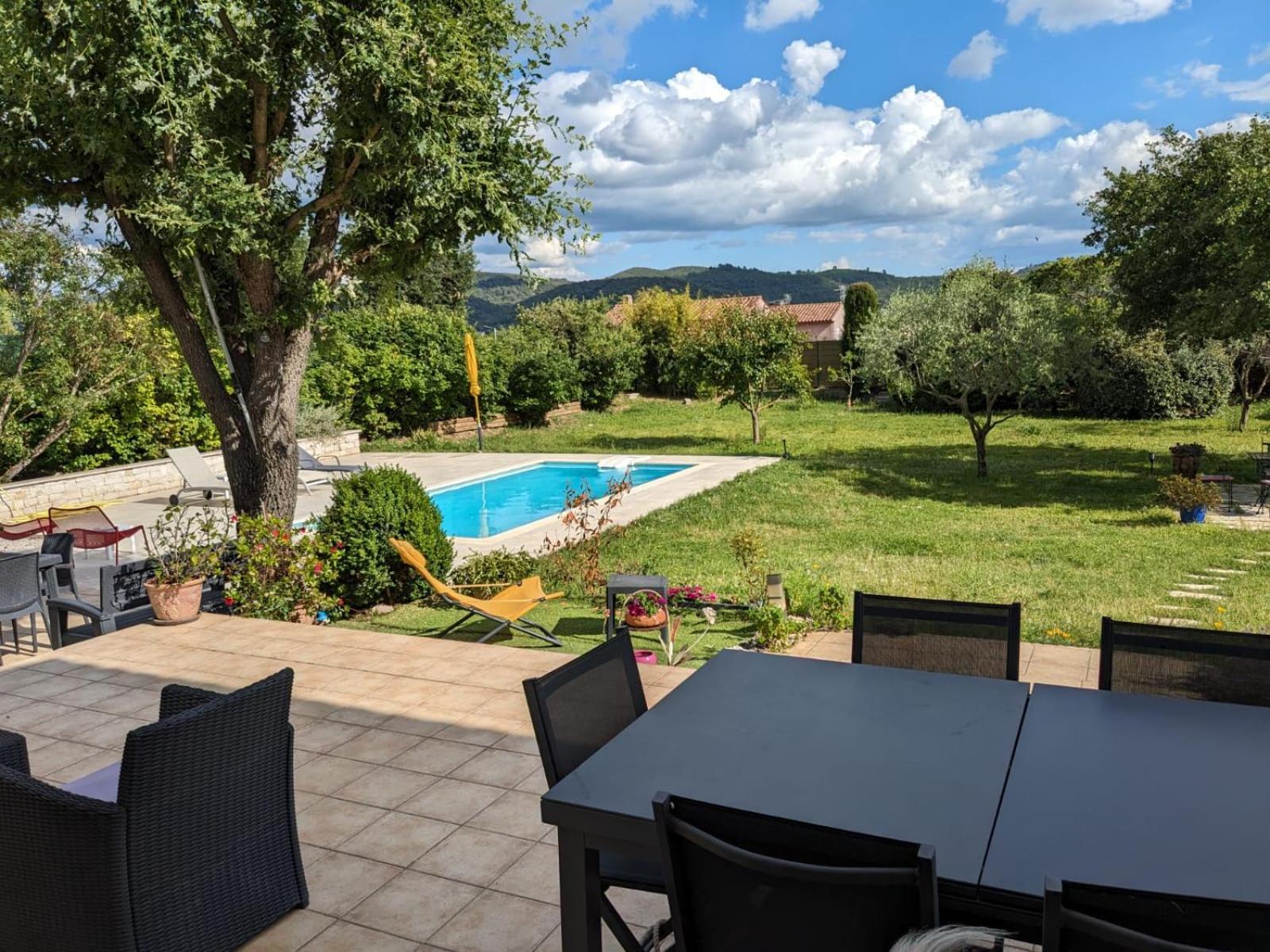 Villa Calme Avec Piscine A Greoux Eksteriør billede